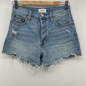 Pistola Light Blue Jean Shorts